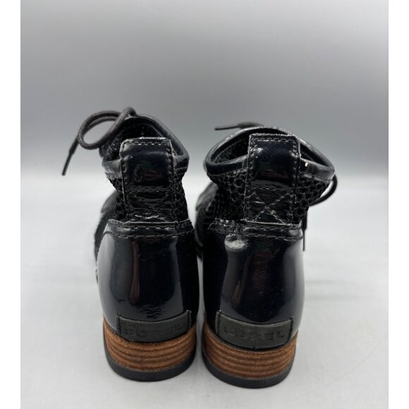 Sorel Womens Boots 7 Major Lace Mesh Black Ankle Patent Leather‎ - Picture 3 of 8